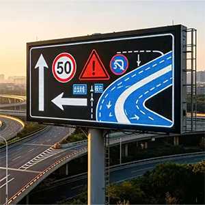Traffic guidance/displaying in vehicles/information release led display solution